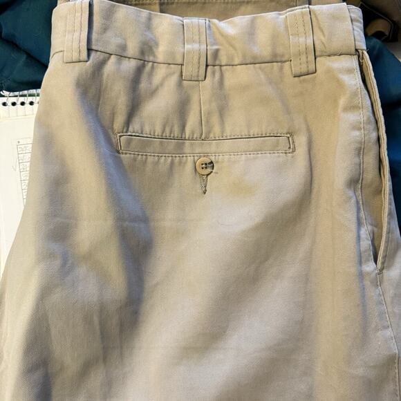 Harbor Bay DXL Men's Pant's 46x30 Classic Fit Flat Front Tan Chinos - Picture 7 of 11